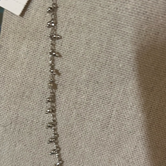 NWT Kendra Scott Silver Beaded Jenna Choker Necklace #KSNK - Picture 3 of 8